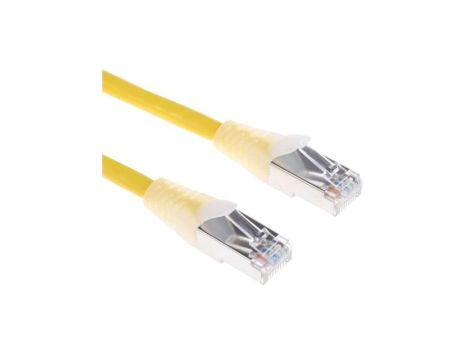 Kabel kat. 5e F/UTP Żółty 500mm