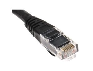 Kabel kategorii 6, Czarny, Wtyk RJ45/męski RJ45dł.: 10m, mat. koszulki: LSZH