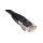 Kabel kategorii 6, Czarny, Wtyk RJ45/męski RJ45dł.: 10m, mat. koszulki: LSZH