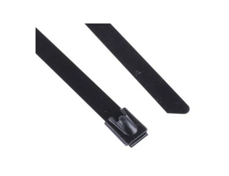 Opaska kablowa 360mm 7.9 mm Stal nierdzewna z powłoką poliestrową 100 sztuk RS PRO