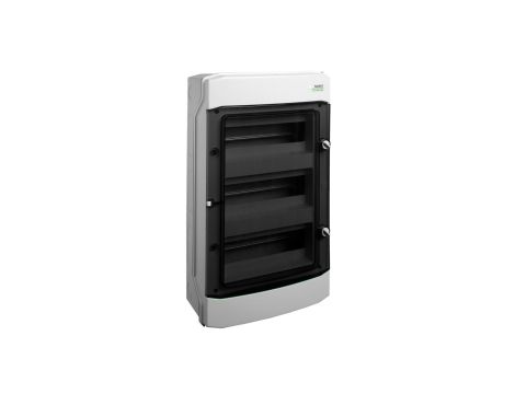 Rozdzielnica modułowa 3x12 natynkowa IP65 drzwi przeźroczyste PHS