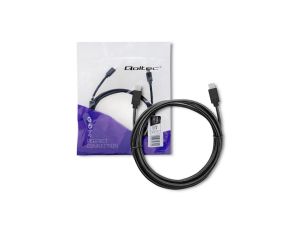 Qoltec Kabel USB 3.1 typ C męski USB 3.1 typ C męski 2m Czarny