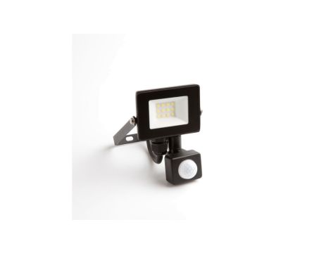 Projektor naświetlacz led z czujnikiem ruchu PIR 10W 900LM IP65 4000K czarny EC79878