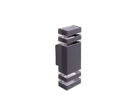 Oprawa elewacyjna OE-1S 2XGU10 110x100x320 ANTRACYT IP54 EC79005