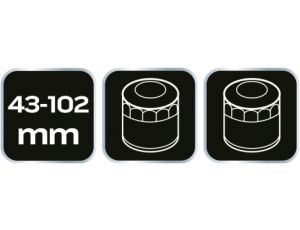 Klucz do filtra oleju (43-102mm) 11-237