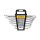 Klucze płasko-oczkowe 6-19 mm stal CrV (zestaw 8 szt.) 35D756