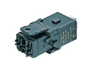 Złącze Han 1A prostokątne żeńskie ekranowane 3-PIN +PE 9100033101