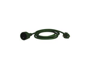 Przedłużacz 1-gniazdo z/u 5m /H05VV-F 3x1/ zielony P0115Z