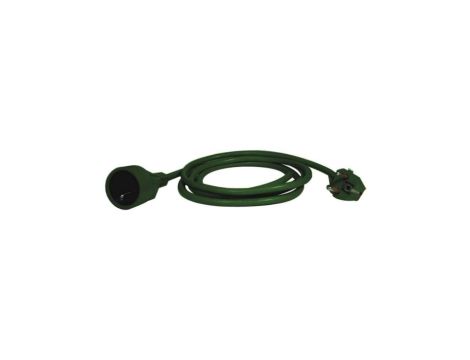 Przedłużacz 1-gniazdo z/u 5m /H05VV-F 3x1/ zielony P0115Z