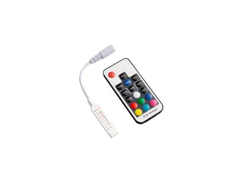 Sterownik LED RGB 6A 72W z pilotem 17 przyciskowym EC79897