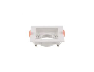 Oprawa punktowa Oczko GU10 IP20 Biała Kwadrat 6656