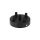 Maskownica do sufitu 80x30mm 5-tna pięciokrotna czarna do kabla w oplocie i lamp podsufitka