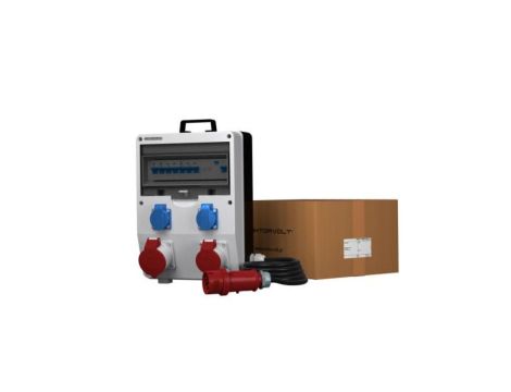 Rozdzielnica budowlana z kablem ECO-S/FI 32A 16A 2x230V Schuko Doktorvolt 9757