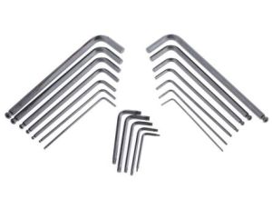 Zestaw kluczy imbusowych Jednostki metryczne, 19 szt. 2 mm, 2.5 mm, 3 mm, 4 mm, 5 mm, 5.5 mm, 6 mm, 6.5 mm, 8 mm, T10,