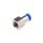 Adapter gwintowany prosty gwint – rura, 10 barów