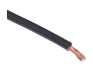 Jednożyłowy kabel sterowniczy CSA 6 mm, Maks. +70C 600 V Czarny, RS PRO