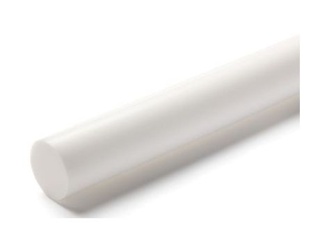 Pręt z fluorowego tworzywa sztucznego PTFE, Ø 50mm x 1m, kolor: Nieprzezroczyste