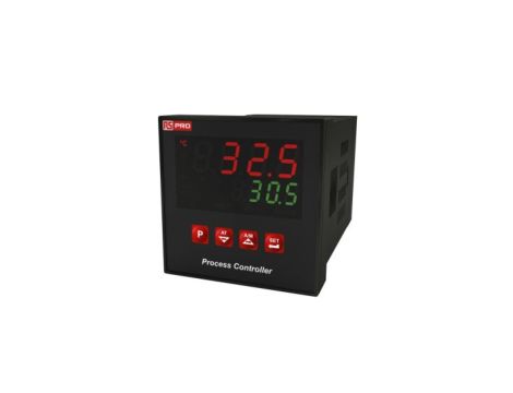 Regulator temperatury PID panelowy 3-wyjściowy, Uz 100 → 240 V AC, 0 → +50 C, 72 x 72mm, Wł./Wył., P,