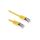 Kabel kategorii 6, Żółty, Wtyk RJ45/męski RJ45dł.: 500mm, mat. koszulki: PVC