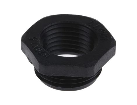 Adapter do dławnic kablowych, M20 → M16, materiał: Nylon 66, kolor: Czarny, RS PRO
