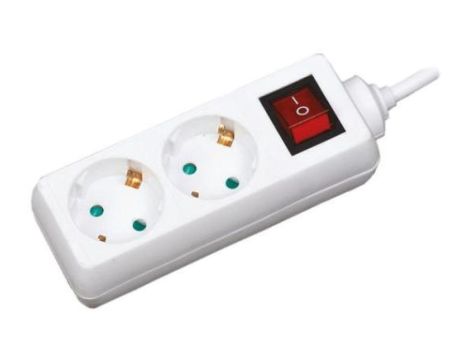 Przedłużacz 2-gniazda 250V AC Typ Schuko 10m 7056628