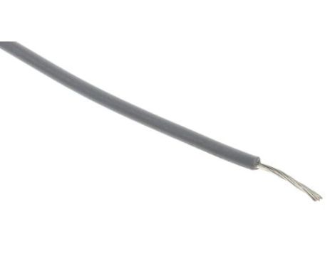 Przewód jednożyłowy linkowy, UL 3239, 0,33 mm, 17/0,16 mm, 22 AWG, XLPE, 6 kV DC, Szary, dł. 100m, RS PRO