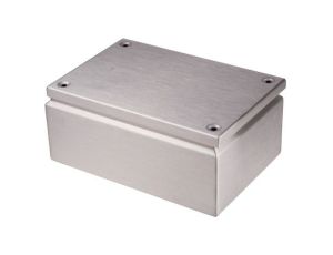 Puszka elektroinstalacyjna, 300 x 200 x 120mm, IP66, kolor Niemalowany, materiał Stal nierdzewna, 0-wejściowa, RS PRO