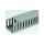 Koryto z rowkami do kabli Szary PVC Otwarty Koryto panelowe z otworami 100 mm 40mm 2m RS PRO