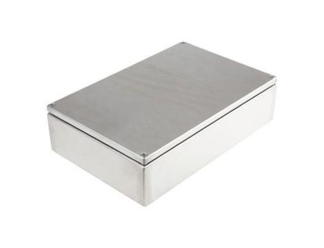 Puszka elektroinstalacyjna, 300 x 80 x 200mm, IP66, kolor Niemalowany, materiał Stal nierdzewna, RS PRO