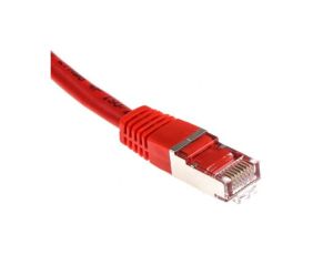 Kabel kategorii 6, Czerwony, Wtyk RJ45/męski RJ45dł.: 5m, mat. koszulki: PVC