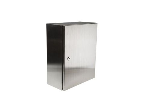 Szafka ścienna rozdzielcza, materiał: Stal nierdzewna typu 304, IP66, 400 x 500 x 200mm, RS PRO