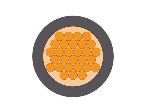 Przewód jednożyłowy linkowy, 1 mm, 29/0,2 mm, PVC, 500 V, Szary, dł. 100m, RS PRO