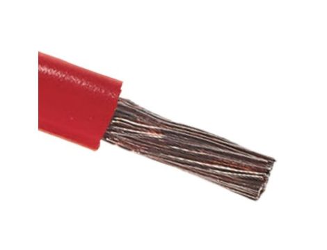 Kabel trzynormowy PCW, dł. 100m 10 mm, 75 A, 600 V, Maximum of +105 C Czerwony Zgodność z trzema normami, RS PRO