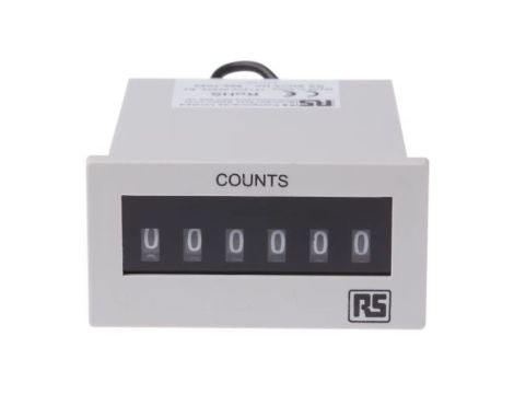Licznik impulsów Cyfrowe 6-cyfrowy 24 V DC RS PRO