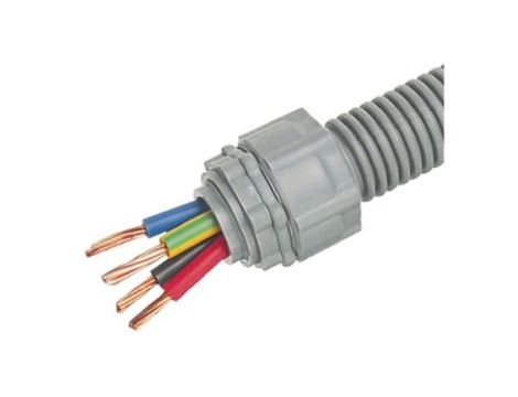 Peszel elastyczny, Elastyczny, Ø 20mm, dł. 5m, materiał: Tworzywo sztuczne, kolor: Szary, IP55, -50 → +100 C,