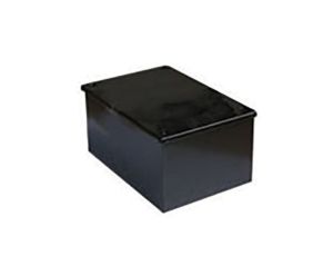 Puszka zaciskowa, Stal Czarna emalia 10 Knockouts 75mm x 75 mm x 50mm RS PRO
