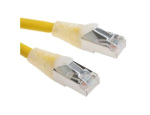 Kabel kategorii 6, Żółty, Wtyk RJ45/męski RJ45dł.: 2m, mat. koszulki: LSZH