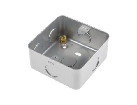 Puszka elektroinstalacyjna, l. ścieżek: 1, materiał: Otulina metalowa, typ montażu: Powierzchniowy