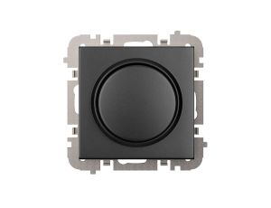 Vestra Ściemniacz LED obrotowy bez ramki podtynkowy IP20 czarny 3807-19