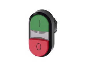 Przycisk podwójny 22mm tworzywo zielony /I/ czerwony /O/ przyciski płaski/wysoki z samopowrotem SIRIUS ACT 3SU1000-3BB42-0AK0
