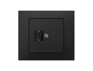 Vestra Gniazdo multimedialne pojedyncze HDMI bez ramki podtynkowe IP20 czarny 3891-19