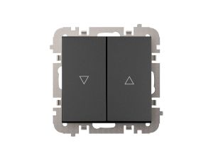 Vestra Łącznik żaluzjowy bez ramki podtynkowy IP20 czarny 3816-19