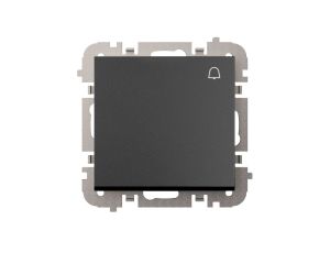 Vestra Łącznik zwierny dzwonek bez ramki podtynkowy IP20 czarny 3814-19