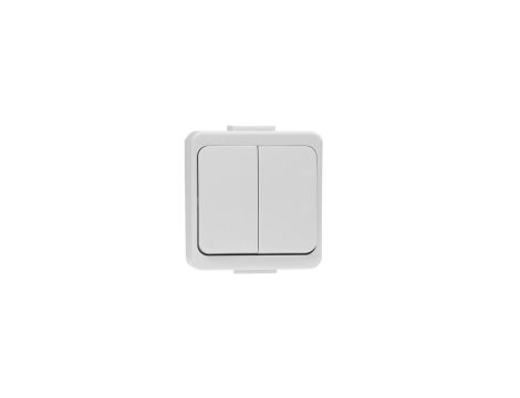SMART Łącznik podwójny n/t 10A, 250V, świecznikowy IP44 biały 00060278