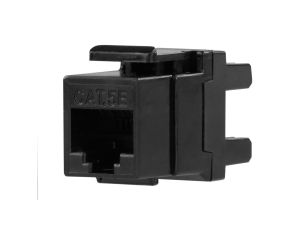 Moduł keystone RJ45 UTP kat.5e nieekranowany tylny montaż czarny NEKU