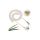 Przewód OMY spiralny H03VVH8-F z wtyczką 3x1,5 0,38m / 2,2m biały