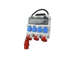 Rozdzielnica budowlana TR-S/FI 32A 2x16A 4x230V SKH Schuko Doktorvolt 7266