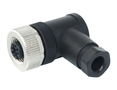Wtyczka M12 żeńska kątowa 5-polowa zaciski śrubowe 4-6mm 7000-13001-0000000