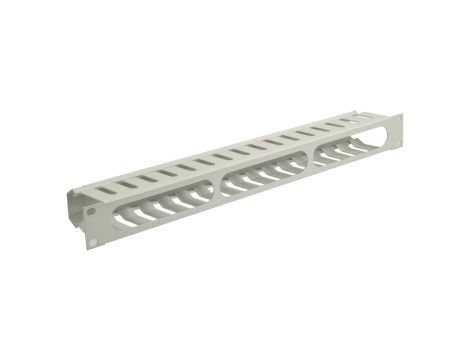 Organizator kabli do szafy RACK 19 1U metalowy szary NEKU zamykany