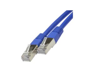 Patchcord FTP kat.5e kabel sieciowy LAN 2x RJ45 linka niebieski 1m NEKU